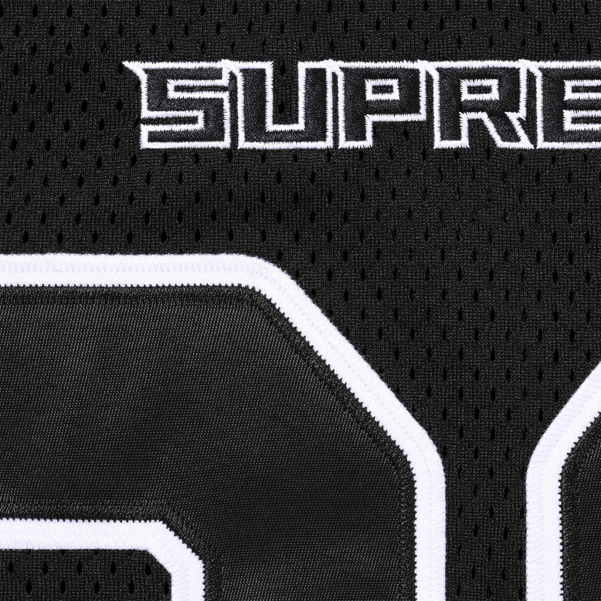 Detailed View of Supreme Wings Black Football Jersey SS26KN104-BLACK
